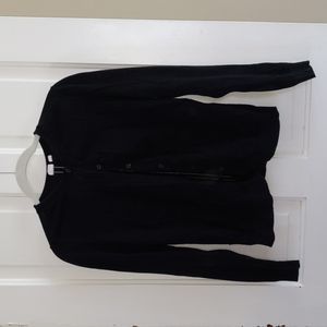 Black long sleeve cardigan